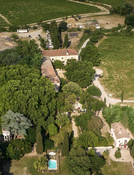 Photo aérienne du chai