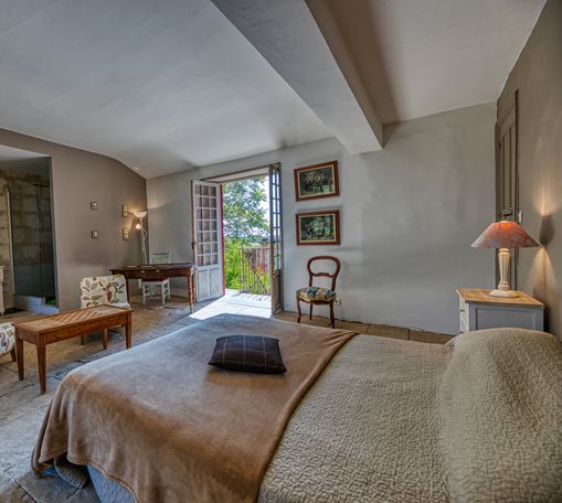 La suite parentale avec douche et wc