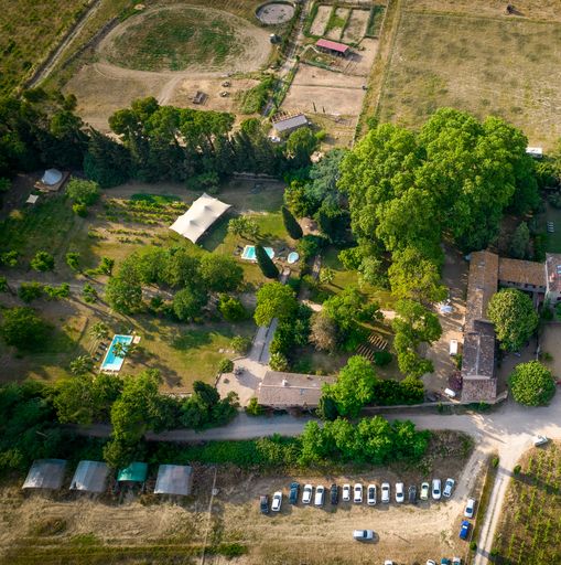Vue aérienne Mas Saint Rémy séminaire en camargue